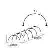Tunel foliowy - folia 2 x 5 m