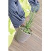Doniczka okrągła Rato - lekka i ozdobna - 35 cm - biała