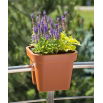 Donica balustradowa Lobelia - 29 cm - ceglasty