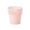 Osłonka z koronkowym wykończeniem, ażurowa Rosa - 13 cm - pudrowy róż
