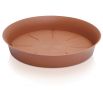 Doniczka + podstawka okrągła Plastica - 23 cm - terakota
