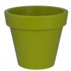 Kosz metalowy potrójny + zestaw 3 osłonek okrągłych Ibiza - 18 cm - pistacjowy