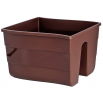 Donica balustradowa Wave - 30 cm - brązowa