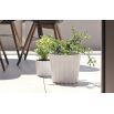 Doniczka okrągła Boardee Basic - 24 cm - biały
