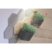 Doniczka naścienna Boardee Wall - 27,4 cm - kamienny szary