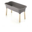 Domowy ogród na drewnianych nóżkach - Szklarenka domowa Respana Planter - 77 cm - kamienny szary