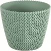 Doniczka okrągła "pleciona" Splofy - 16 cm - szałwia