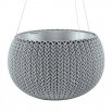 Doniczka wisząca Cozies M - śr. 36 cm - szara