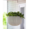 Doniczka wisząca Cozies M - śr. 36 cm - szara