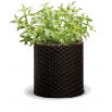 Doniczka okrągła średnia - śr. 36 cm - Cylinder Planter - brązowa