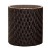 Doniczka okrągła średnia - śr. 36 cm - Cylinder Planter - brązowa