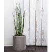 Doniczka okrągła średnia - śr. 36 cm - Cylinder Planter - srebrnoszara