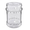 Słoje zakręcane szklane, słoiki - fi 82 - 500 ml + zakrętki białe - 8 szt.