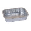 Foremka aluminiowa do pieczenia - podłużna - do skrzydełek, kiełbasek i szaszłyków - 600 ml - 4 szt.