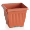 Doniczka zewnętrzna kwadratowa Terra 15 cm - terakota