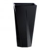 Doniczka kwadratowa wysoka Urbi Twist - 14 cm - czarna
