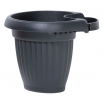 Doniczka zewnętrzna do zawieszenia na rynnie Terra śr. 20 cm - antracyt