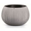 Doniczka okrągła + wkład Beton Bowl - 14,4 cm - beton