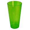 Osłonka wysoka z wkładem Vulcano Tube - 15 cm - zielona transparentna + jagodowy wkład