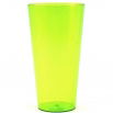 Osłonka wysoka z wkładem Vulcano Tube - 20 cm - zielona transparentna + pistacjowy wkład