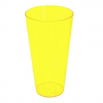 Osłonka wysoka z wkładem Vulcano Tube - 20 cm - żółta transparentna + czarny wkład
