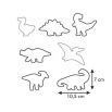 Wykrawacze dinozaury - DELÍCIA KIDS - 7 szt.