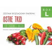Zestaw rozsadowy papryki 'Ostre trio' - zrób sadzonki z nasion - Box L