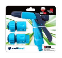 Zestaw przyłączy ze zraszaczem pistoletowym - 3/4" - CELLFAST