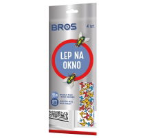 Lep na okno wyłapujący owady latające - wzór kwiaty lub motyle - Bros - 4 szt.