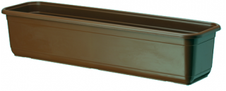 Skrzynka balkonowa Venus - brązowa - 40 cm