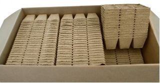 Doniczki torfowe kwadratowe 8x8 cm - 1242 sztuk