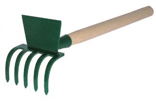 Grabki uniwersalne ogrodnicze z trzonkiem drewnianym - 30 cm