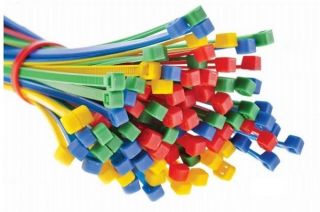 Opaski zaciskowe, trytytki, zipy - 100 x 2,5 mm - zielone - 100 szt.