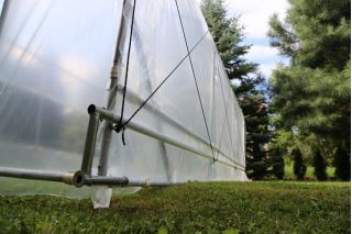 Tunel foliowy ogrodowy z wentylacją boczną - 2,0 x 6,25 m