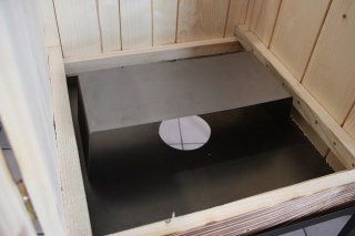 Wędzarnia ogrodowa z olchy - 50 x 50 x 50 cm - surowa