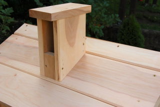 Wędzarnia ogrodowa z olchy - 50 x 50 x 60 cm - surowa