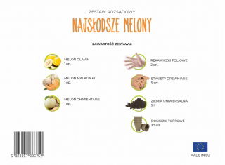Zestaw rozsadowy 'Najsłodsze melony' - zrób sadzonki z nasion - Box L