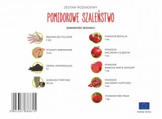 Zestaw rozsadowy 'Pomidorowe Szaleństwo' - zrób sadzonki z nasion - Box XL