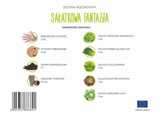 Zestaw rozsadowy 'Sałatkowa fantazja' - zrób sadzonki z nasion - Box XL