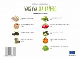 Zestaw rozsadowy 'Warzywa dla każdego' - zrób sadzonki z nasion - Box XL