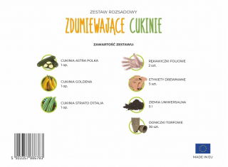 Zestaw rozsadowy 'Zdumiewające cukinie' - zrób sadzonki z nasion - Box L