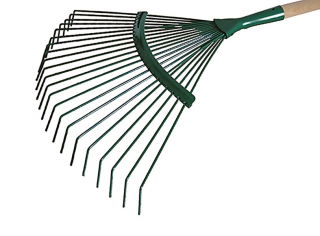 Grabie do liści z drutu z trzonkiem drewnianym 130 cm