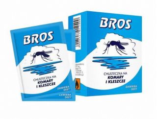 Chusteczka na komary i kleszcze - 5 szt. - BROS