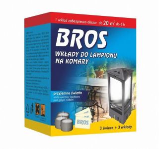 Wkłady do lampionu na komary - 3 szt. - BROS