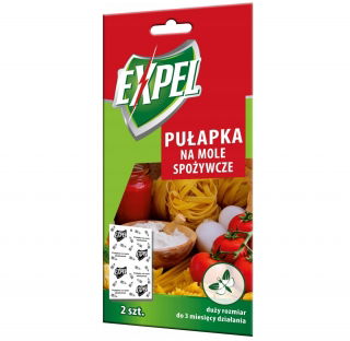 Pułapka na mole spożywcze - działa do 3 miesięcy - 2 szt. - Expel