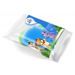 Gąbka w kształcie zwierzątka - ZOO - dwukolorowa