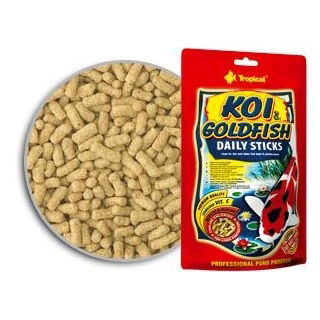 Pokarm wieloskładnikowy - pałeczki dla karpi koi, złotych rybek, ryb karpiowatych w oczkach wodnych i stawach - 120g