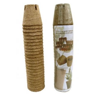 Doniczki torfowe okrągłe 8 cm śr. - 20 sztuk