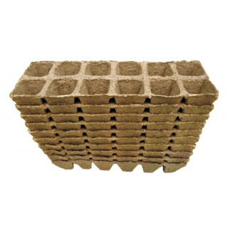 Doniczki torfowe kwadratowe 4x5 cm - 120 sztuk