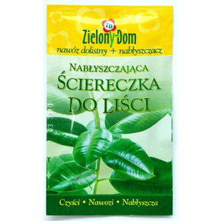 Ściereczka do liści - czyści, nabłyszcza i nawozi!